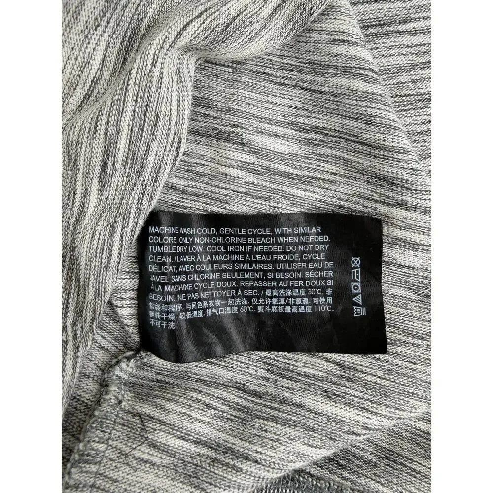 Theory Men’s Gaskell Crewneck Long sleeve T-shirt Sz L Gray Lounge Casual Preppy